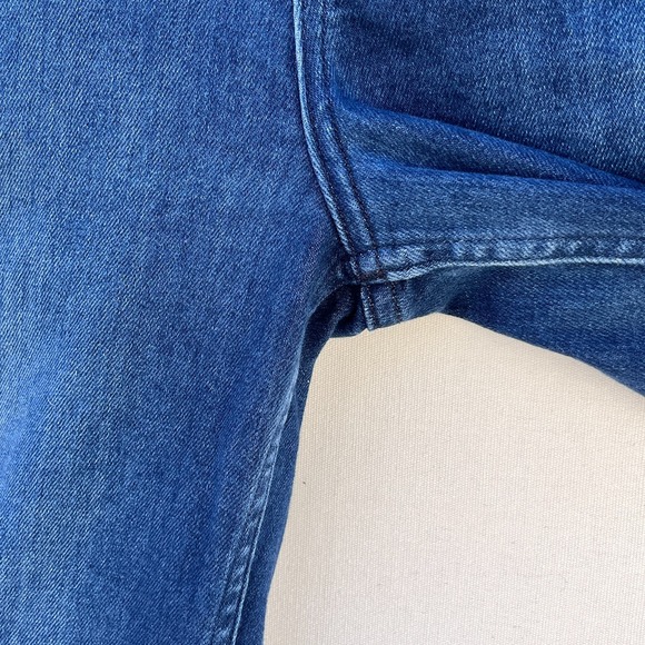 Anthropologie PILCRO The Skipper Wide Leg Cropped Jeans 26P Denim Blue Stretch - Picture 6 of 15